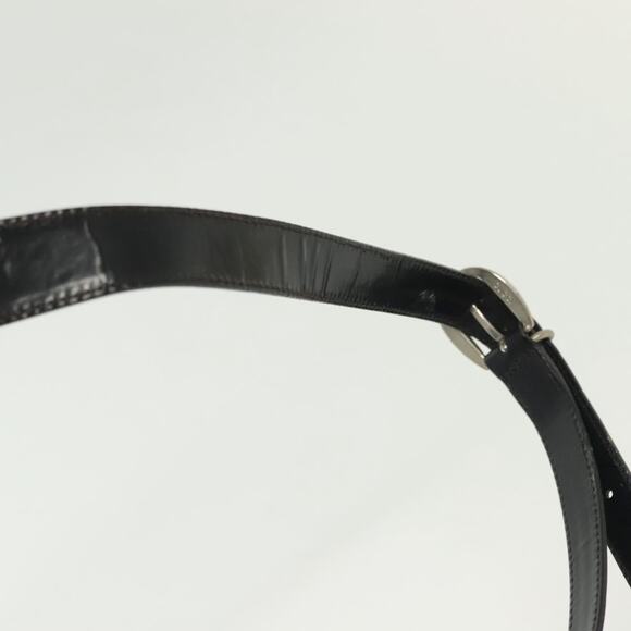 GUCCI Bamboo Body Bag Patent Leather Black Silver 003 3444 003 3444 - Picture 8 of 13